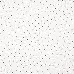 Polyester Krepp Polka Dot Mini Drop Weiß - Ribes y Casals