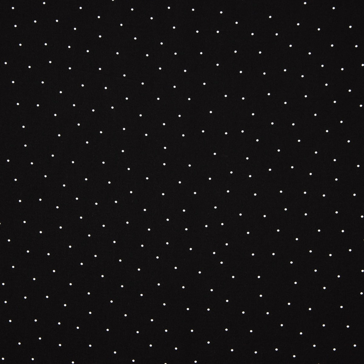 Polyester Crepe Polka Dot Mini Drop Schwarz - Ribes y Casals
