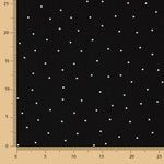 Polyester Crepe Polka Dot Mini Drop Schwarz - Ribes y Casals