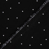 Polyester Crepe Polka Dot Mini Drop Schwarz - Ribes y Casals