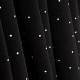 Polyester Crepe Polka Dot Mini Drop Schwarz - Ribes y Casals