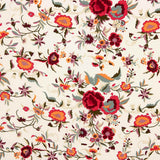 Crepe Polyester Heavy Drape Bedruckter Schal Ecru - Ribes y Casals