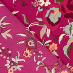Polyester-Crêpe Heavy Drape Bedruckter Schal Bougainvillea - Ribes y Casals