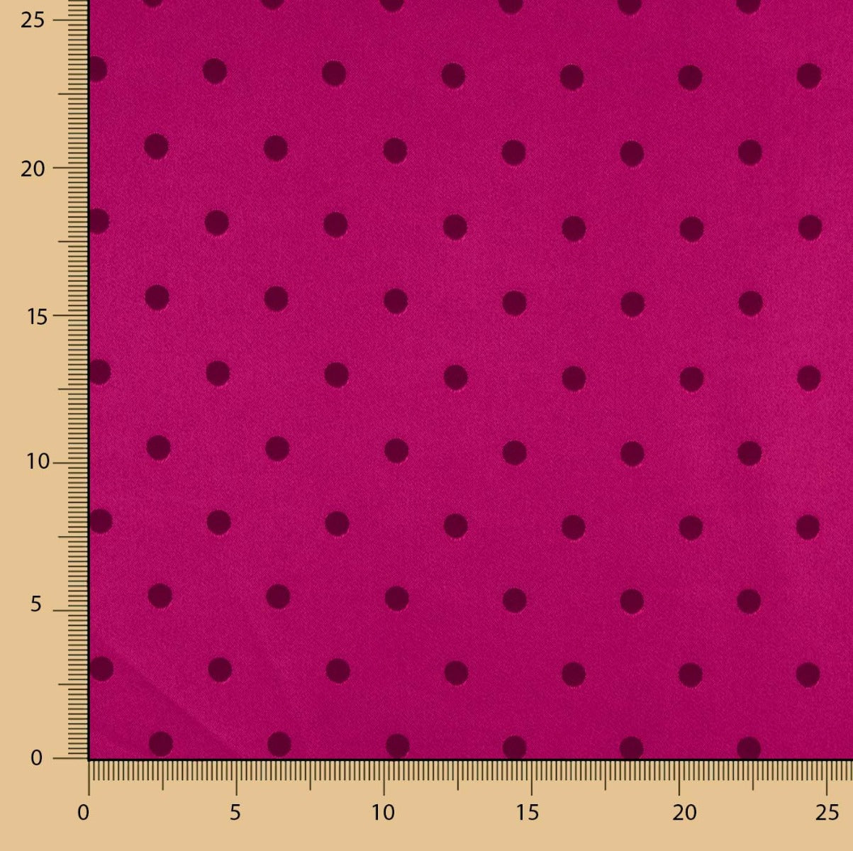 Fuchsia Bicolour Polka Dot Jacquard - Ribes y Casals