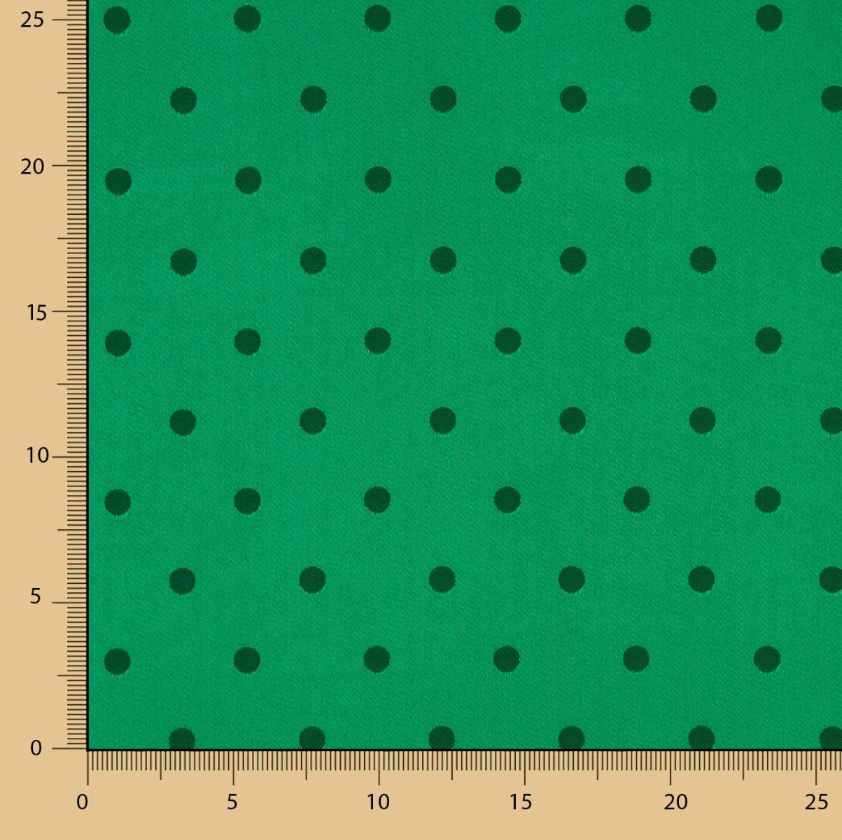 Grüner zweifarbiger Polka-Dot-Jacquard - Ribes y Casals
