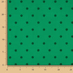 Grüner zweifarbiger Polka-Dot-Jacquard - Ribes y Casals