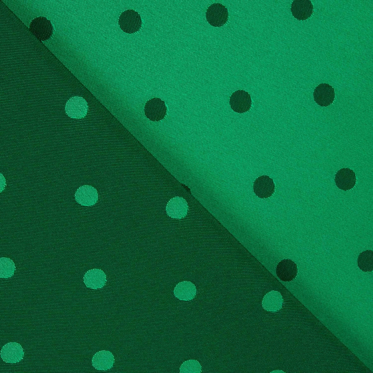 Grüner zweifarbiger Polka-Dot-Jacquard - Ribes y Casals
