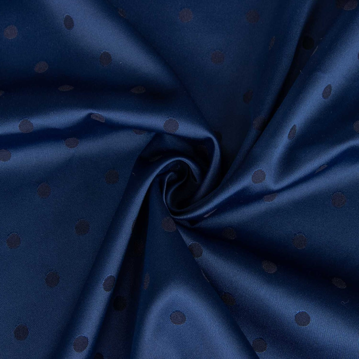 Jacquard Polka Dot Bicolour Navy - Ribes y Casals