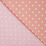 Flämische Popeline Spitzpopeline 7mm Rosa/Weiß 115 x 140 cm - Ribes y Casals