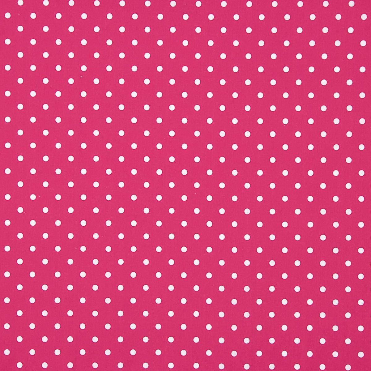 Flamenco Popeline mit Polka Dot Druck 7mm Fuchsia/Weiß - Ribes y Casals