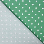 Flämische Popeline Popeline Pointed Dots 7mm Grün/Weiß 155 x 140 cm - Ribes y Casals