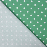 Flämische Popeline Popeline Pointed Dots 7mm Grün/Weiß 155 x 140 cm - Ribes y Casals