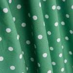 Flämische Popeline Popeline Pointed Dots 7mm Grün/Weiß 155 x 140 cm - Ribes y Casals