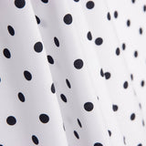 Flamenco Popeline 7mm Polka Dot Print Schwarz/Weiß - Ribes y Casals