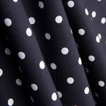 Flamenco Popeline 7mm Schwarz/Weiß Polka Dots Druck - Ribes y Casals