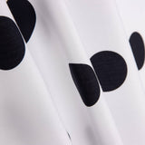 Flamenco Popeline Punktmuster 3cm Weiß/Schwarz - Ribes y Casals