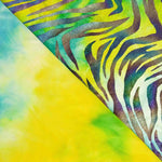Holographische Zebra Velours Rash Guard Limette - Ribes y Casals