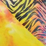 Holographische Zebra Velours Rash Guard Orangen - Ribes y Casals