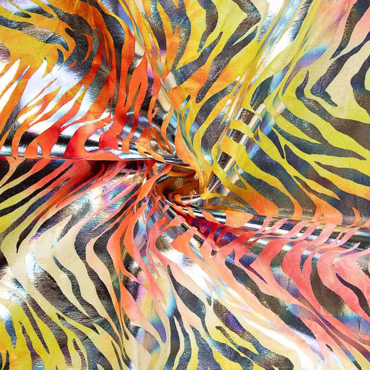 Holographische Zebra Velours Rash Guard Orangen - Ribes y Casals