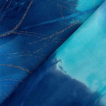 Lycra Tie Dye Lurex Blau - Ribes y Casals