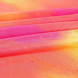 Lycra-Reststück Tie-Dye Lurex Neonrosa – verschiedene Maße x Breite 150 cm - Ribes y Casals