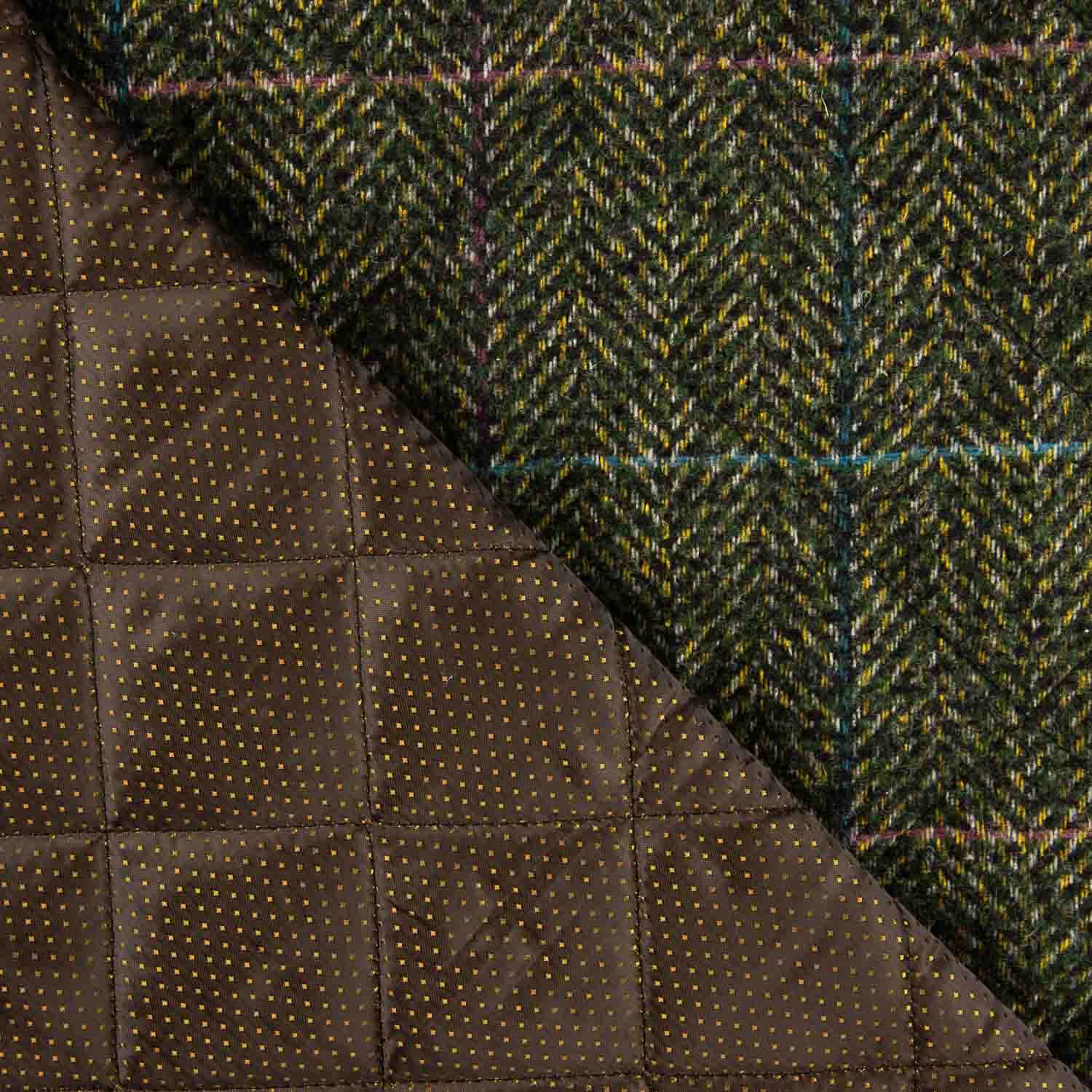 Gesteppte Fischgrätenwolle mit Twill-Futter - Ribes y Casals