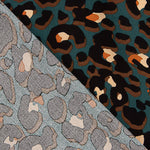 Viskose mit Leopardenmuster in Petrol - Ribes y Casals