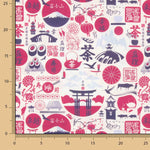 Nippon Bedruckte Baumwolle Popeline - Ribes y Casals