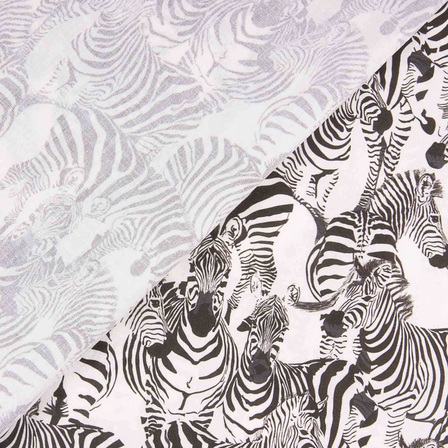 Zebra bedruckte Baumwollpopeline - Ribes y Casals