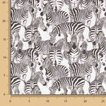 Zebradruck Baumwolle Popeline Patchwork 50 x 150 cm - Ribes y Casals