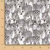 Zebradruck Baumwolle Popeline Patchwork 50 x 150 cm - Ribes y Casals
