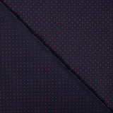 Feines Popelinehemd navy rot gepunktet - Ribes y Casals