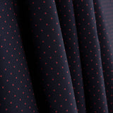 Feines Popelinehemd navy rot gepunktet - Ribes y Casals