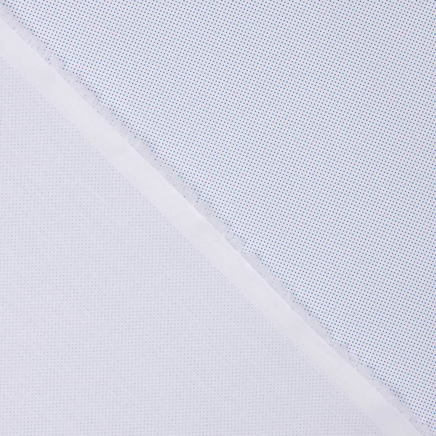 Feinpopeline-Hemd Microdot Popeline Blau - Ribes y Casals