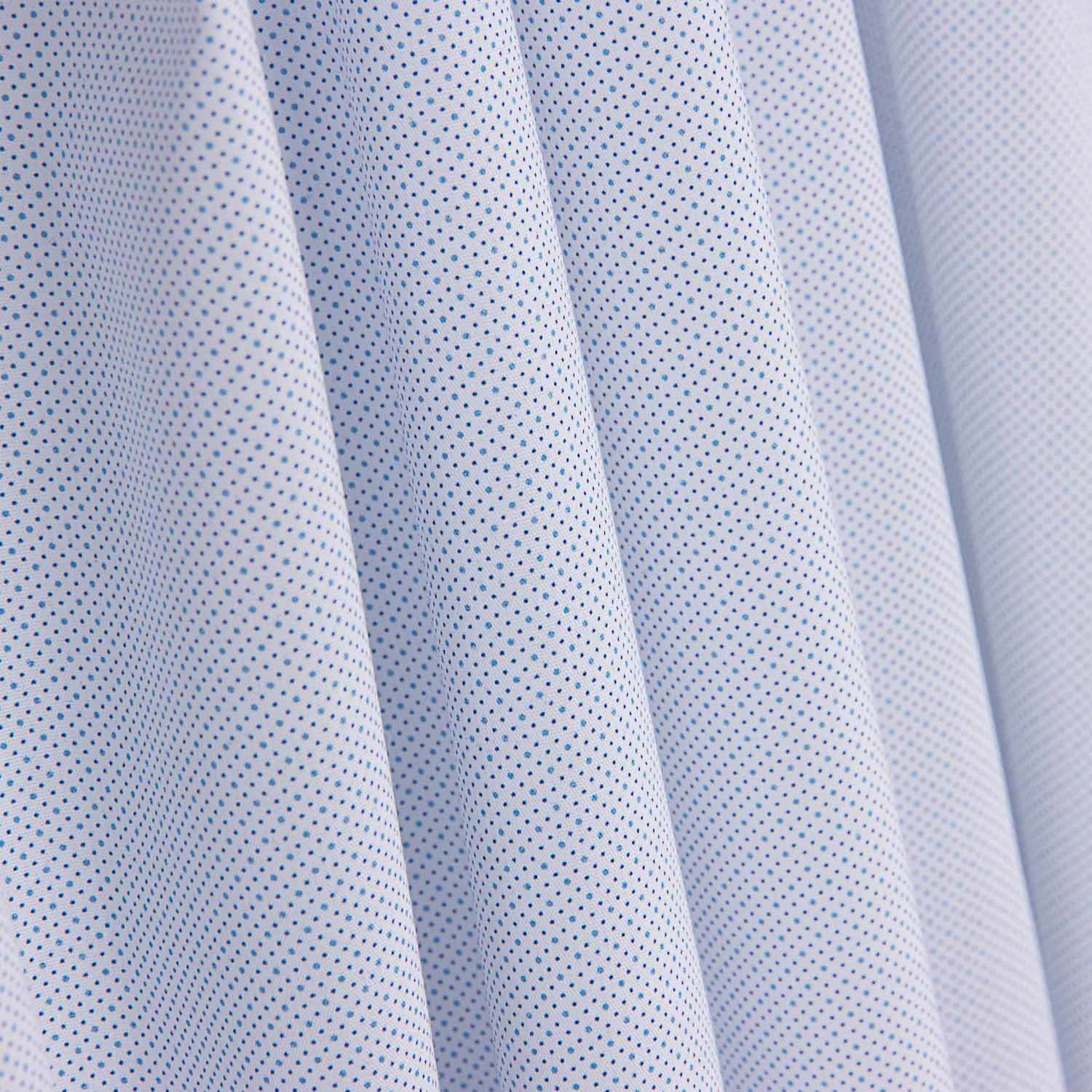 Feinpopeline-Hemd Microdot Popeline Blau - Ribes y Casals