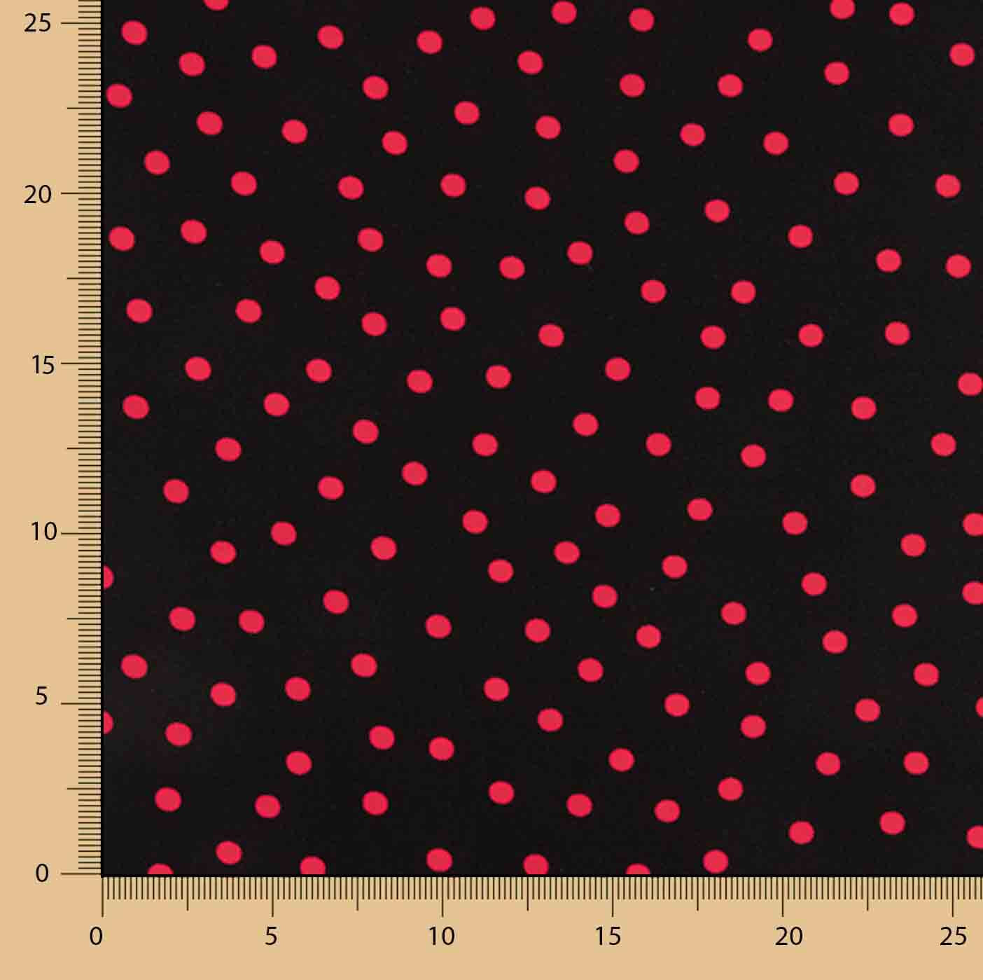 Koshibo Polka Dots 7mm Schwarz-Rot - Ribes y Casals