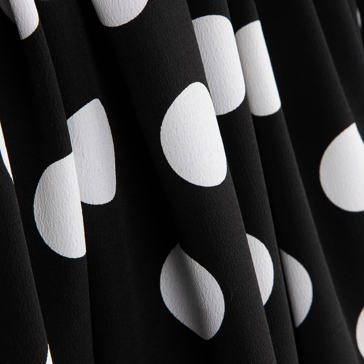 Koshibo Polka Dots 33mm Schwarz-Weiß - Ribes y Casals