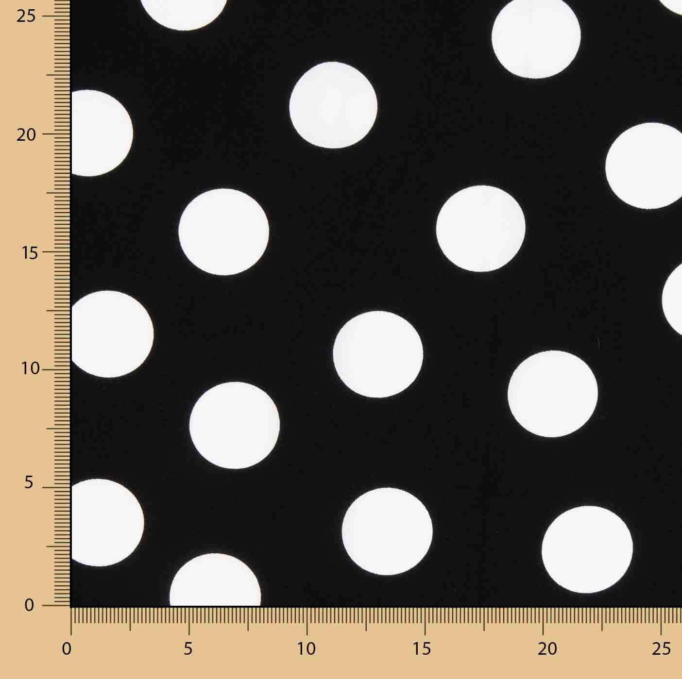 Koshibo Polka Dots 33mm Schwarz-Weiß - Ribes y Casals