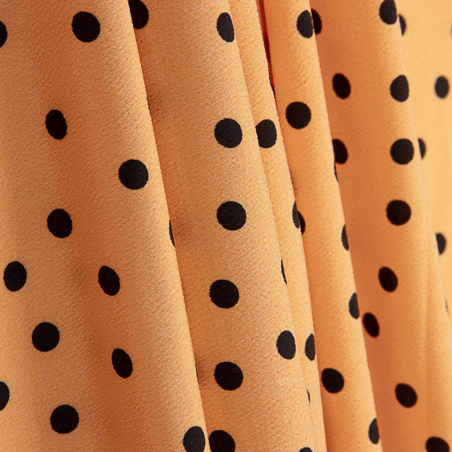 Koshibo Polka Dots 7 mm Papaya / Schwarz - Ribes y Casals