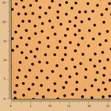 Koshibo Polka Dots 7 mm Papaya / Schwarz - Ribes y Casals