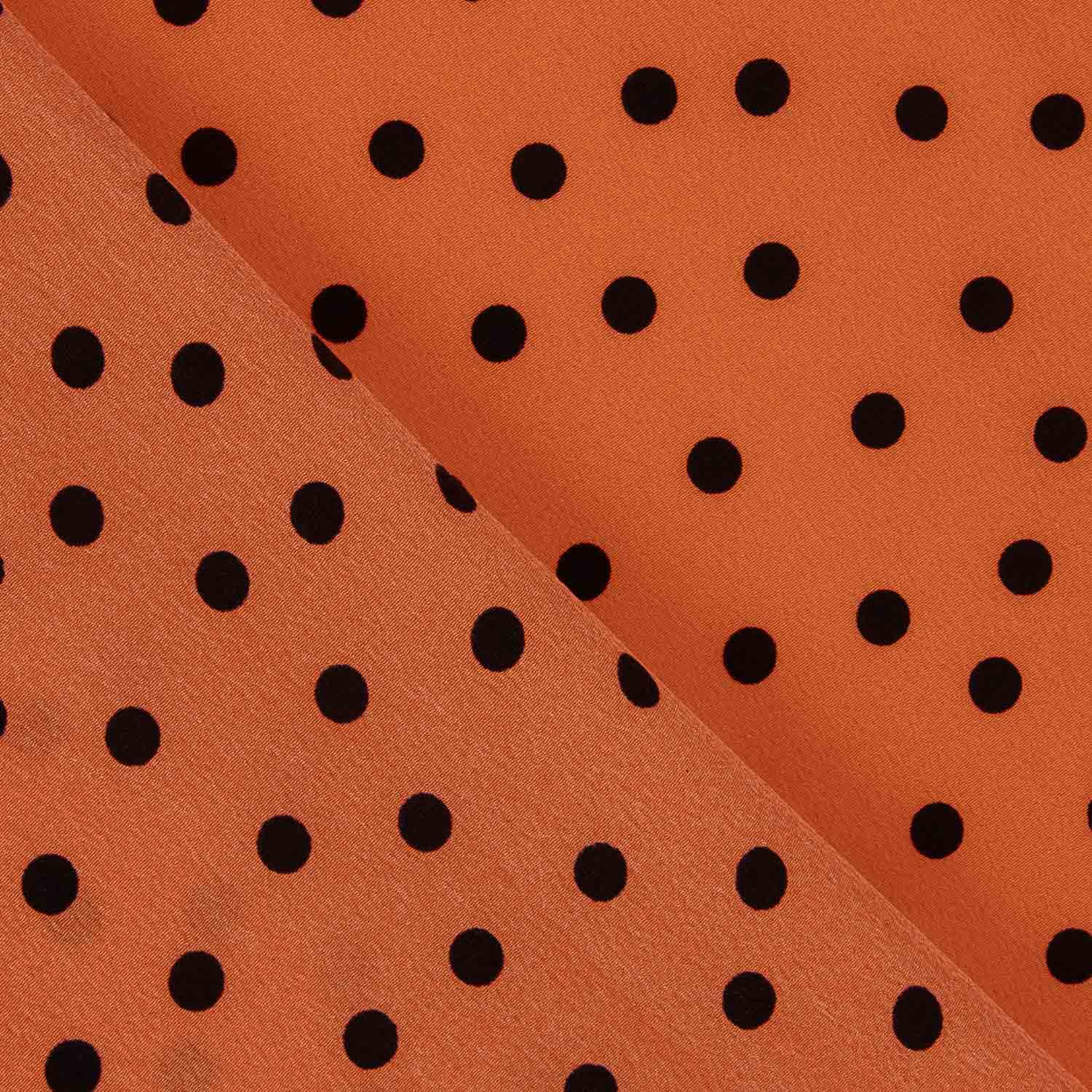 Koshibo Polka Dots 7 mm Burnt Orange / Schwarz - Ribes y Casals
