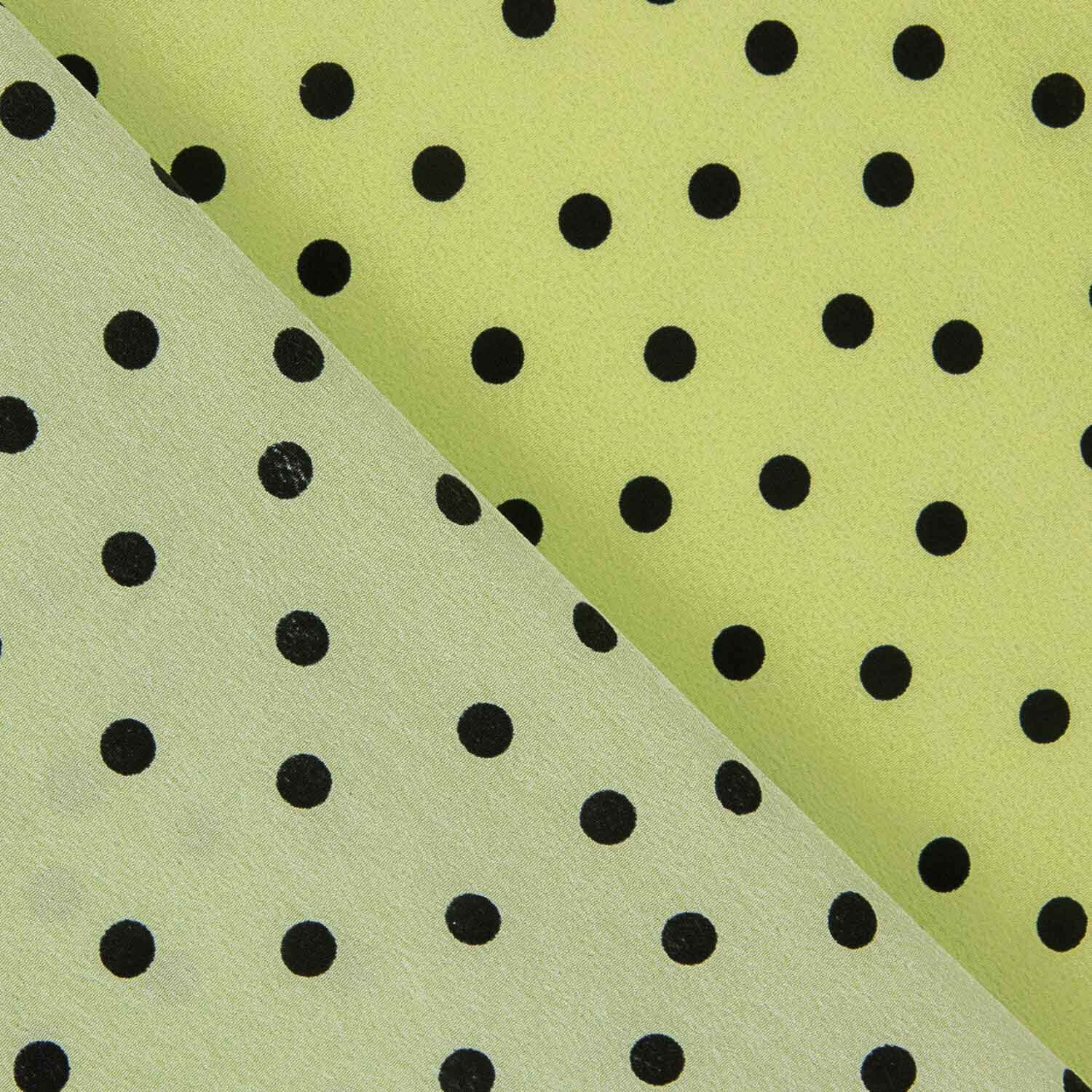 Koshibo Polka Dots 7 mm Grün / Schwarz - Ribes y Casals