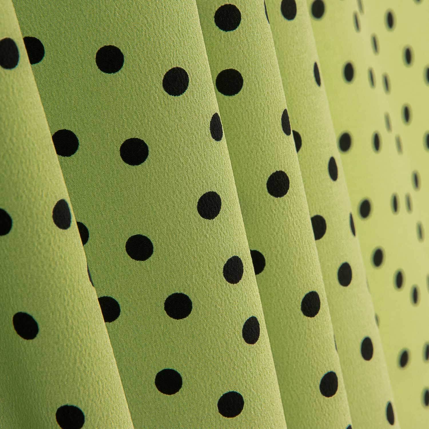 Koshibo Polka Dots 7 mm Grün / Schwarz - Ribes y Casals