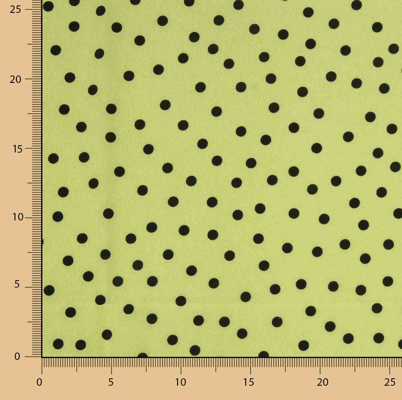 Koshibo Polka Dots 7 mm Grün / Schwarz - Ribes y Casals