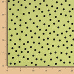Koshibo Polka Dots 7 mm Grün / Schwarz - Ribes y Casals