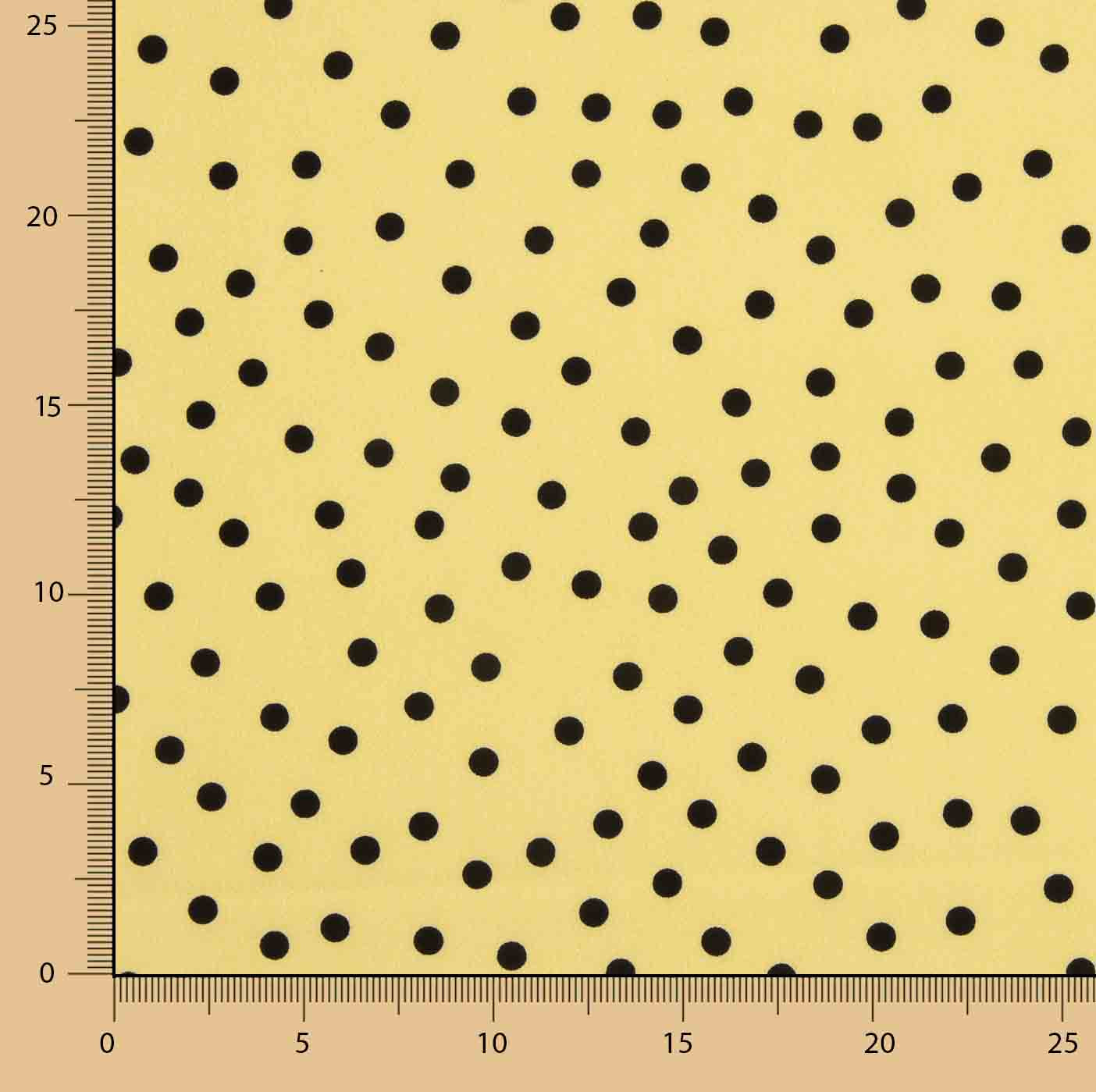Koshibo Polka Dots 7 mm Vanille / Schwarz - Ribes y Casals