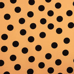 Koshibo Polka Dots 33 mm Papaya / Schwarz - Ribes y Casals