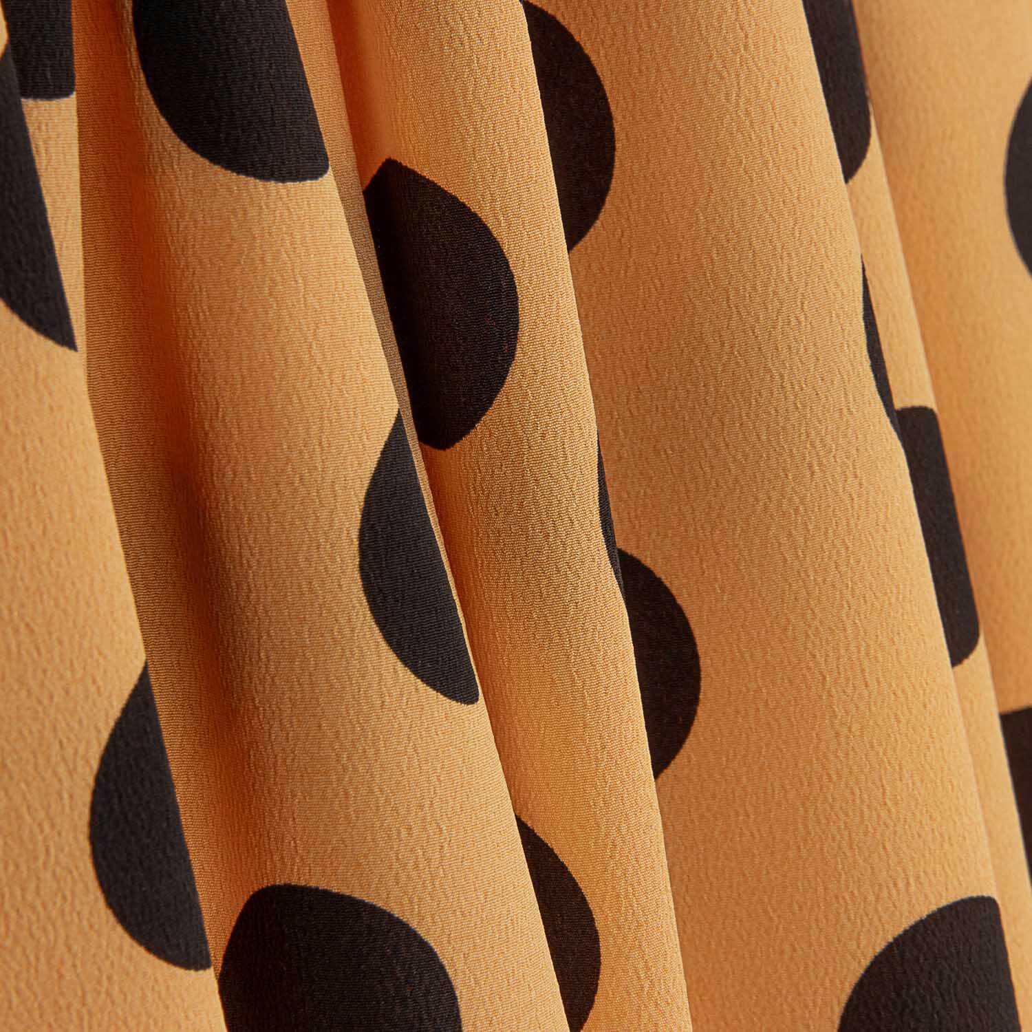 Koshibo Polka Dots 33 mm Papaya / Schwarz - Ribes y Casals