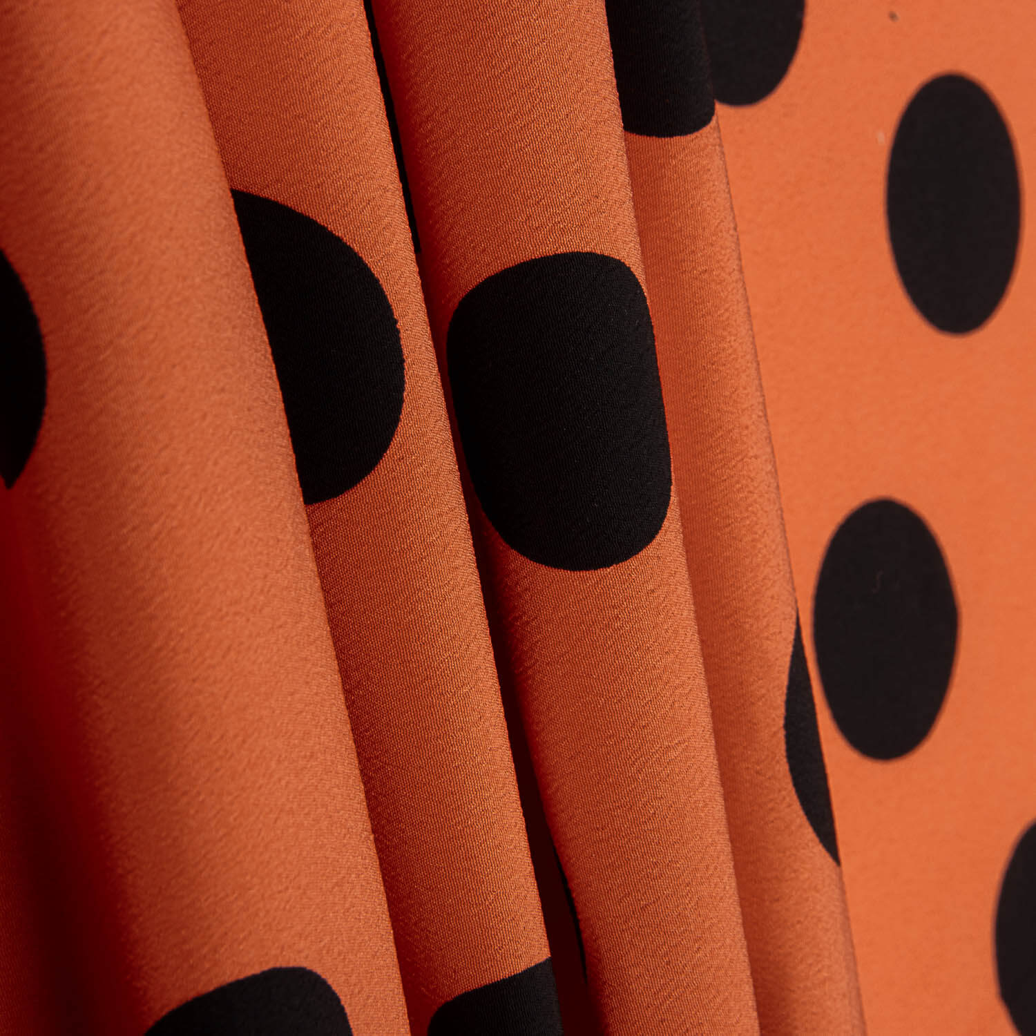 Koshibo Polka Dots 33 mm Burnt Orange / Schwarz - Ribes y Casals