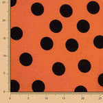 Koshibo Polka Dots 33 mm Burnt Orange / Schwarz - Ribes y Casals